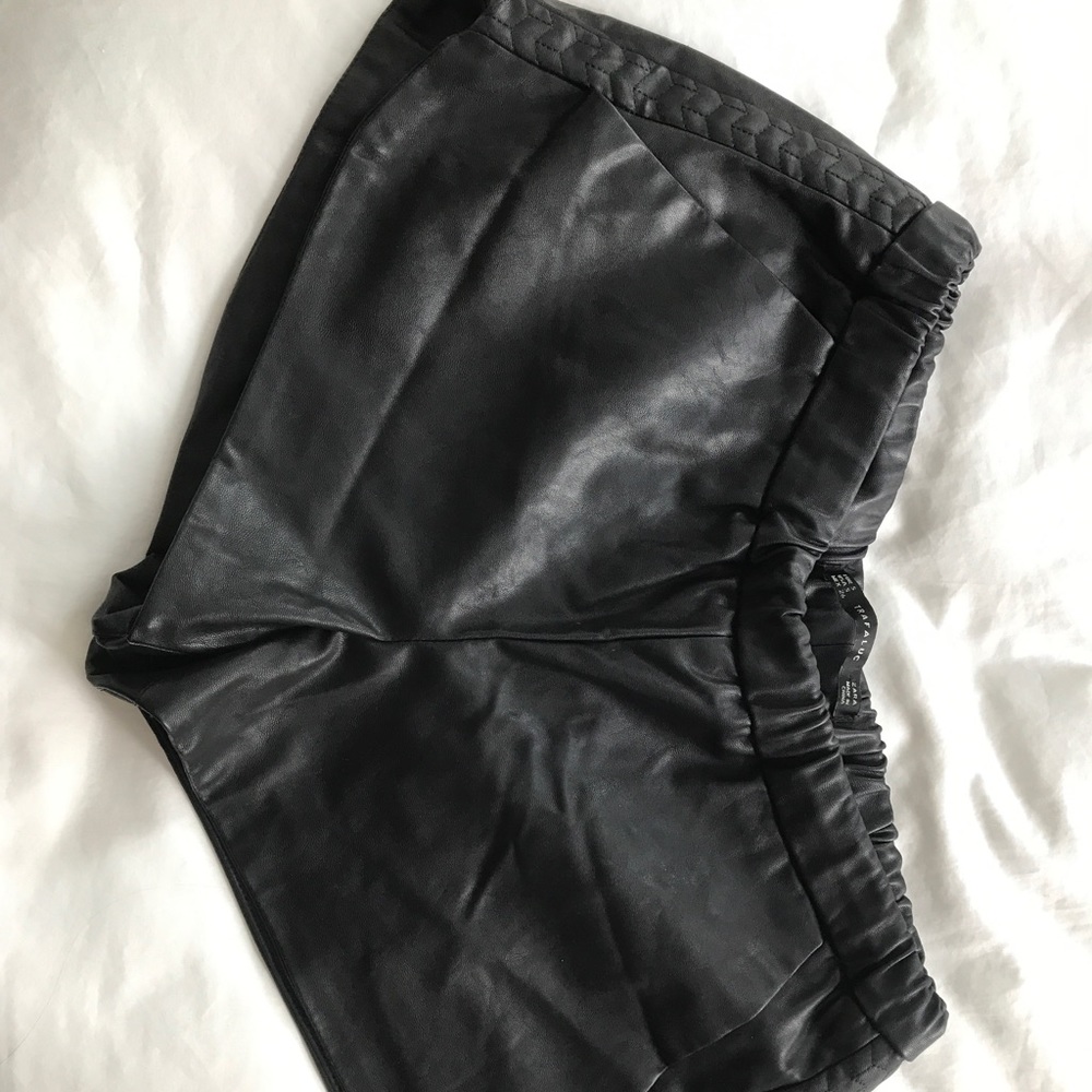 Zara Leather shorts